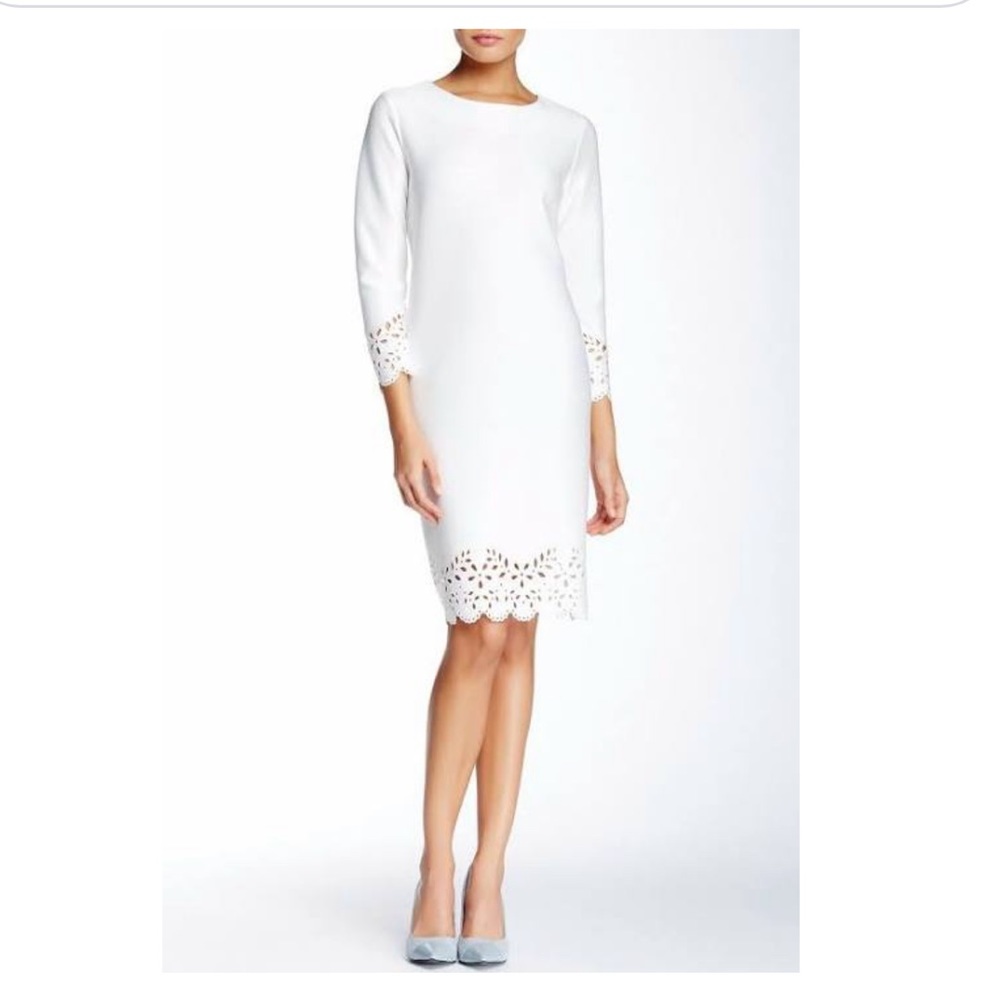 Allen B. by Allen Schwartz Laser Cut Hem Dress